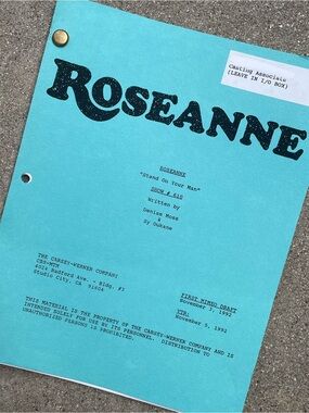 Roseanne Vtg 1992 Production Used Final Mimeo Draft Script Stand On Your Man